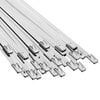 vidaXL Fascetta per Cavi 25 pz 4,6 x 250 mm Argento