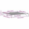 vidaXL Struttura del letto Naturale 180 x 200 cm Pino massello