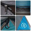 vidaXL Tenda da Campeggio con Portico per 4 Persone Blu Impermeabile