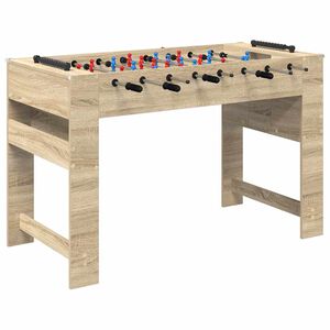 vidaXL Tavolo da Foosball Rovere Sonoma 125 x 60,5 x 80 cm