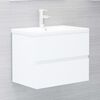 vidaXL Mobile Lavabo Bianco 60x38,5x45 cm in Legno Multistrato
