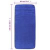 vidaXL Asciugamani da Spiaggia 6pz Blu Reale 60x135 cm Tessuto 400 GSM