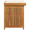 vidaXL Scatola Cuscini da Esterno 60x50x61 cm Legno Massello Acacia