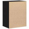 vidaXL Mobile con Cassetti Nero 60 x 41 x 76 cm Legno multistrato