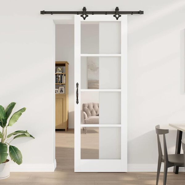 vidaXL Porta scorrevole Bianco 78 x 232 cm