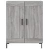 vidaXL Credenza Grigio Sonoma 69,5x34x180 cm in Legno Multistrato