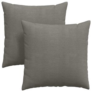 vidaXL Cuscini da Divano 2 pcs Grigio chiaro 60 x 60 cm