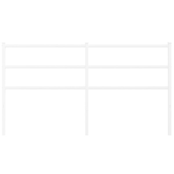 vidaXL Testiera in Metallo Bianco 150 cm