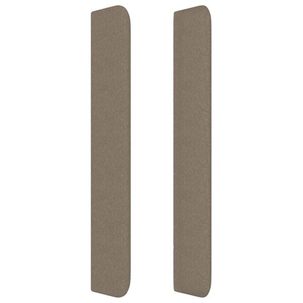 vidaXL Testiera ad Orecchio Tortora 83x16x118/128 cm in Tessuto