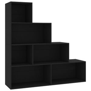 vidaXL Libreria/Divisorio Nero 155x24x160 cm in Legno Multistrato
