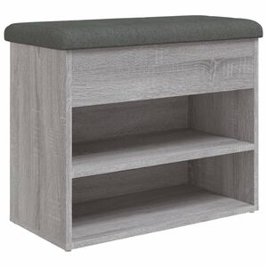 vidaXL Panca Porta Scarpe Grigio Sonoma 62x32x50 cm Legno Multistrato