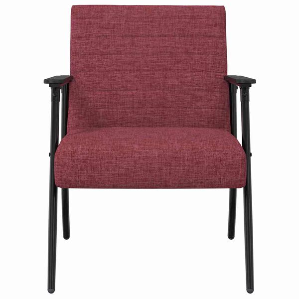 vidaXL poltrona Rosso Vino 59 x 75 x 78 cm Tessuto