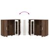 vidaXL Armadio in Legno Rovere Marrone 88,5 x 30,5 x 73 cm