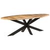 vidaXL Tavolo da Pranzo 240x100x75 cm in Legno di Mango Grezzo
