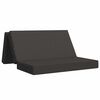 vidaXL Divano Letto Pieghevole 140 x 67 x 45 cm Grigio Scuro
