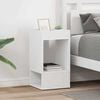 vidaXL Tavolino 2 pcs Bianco 30 x 30 x 56 cm Legno multistrato