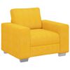 vidaXL Divano Sedia Giallo Chiaro 100x77x82 cm in Tessuto di Velluto a Coste