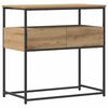 vidaXL Tavolo consolle con cassetto Rovere artigianale 75 x 40 x 75 cm