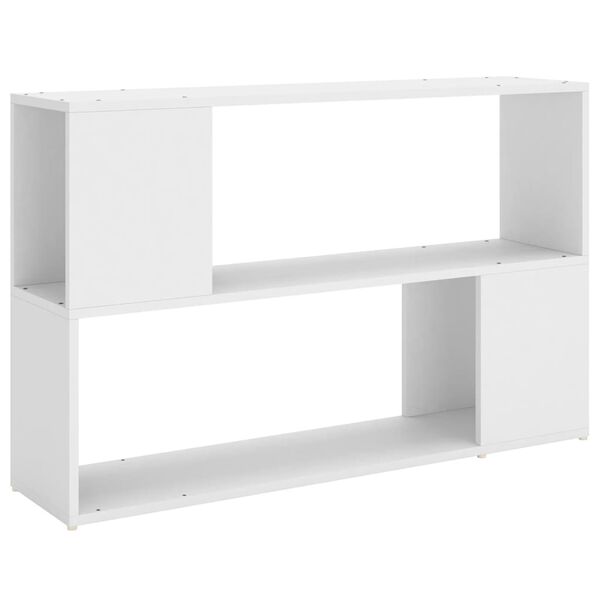 vidaXL Libreria Bianca 100x24x63 cm in Legno Multistrato