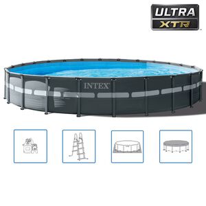 Intex Set Piscina Rotonda Ultra XTR Frame 732x132 cm 26340GN