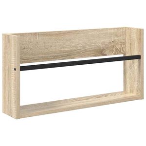 vidaXL Scaffale per riviste Rovere Sonoma 60 x 12 x 30 cm