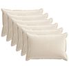 vidaXL Federa 6 pz HOUTEN Crema 30 x 50 cm Tessuto Chenille