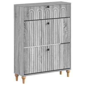 vidaXL Mobile per scarpe ALKMAAR 78 x 24 x 103 cm Legno ingegnerizzato