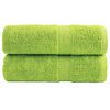 vidaXL Asciugamani Premium SOLUND 2 pz Verde Mela 30x30 cm 600 g/m&sup2;