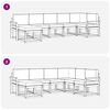 vidaXL Set di divani da esterno 7 pcs Grigio Naturale e Chiaro