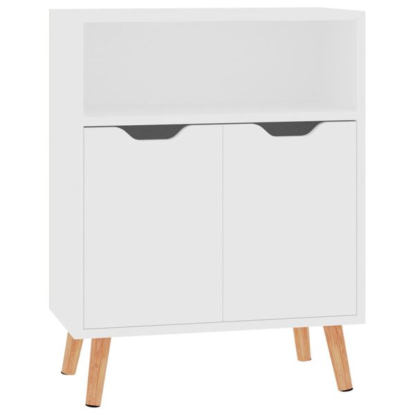 vidaXL Credenza Bianca 60x30x72 cm in Legno Multistrato