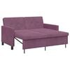 vidaXL Divano letto Viola Tessuto