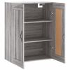 vidaXL Mobile a Parete Grigio Sonoma 69,5x34x90 cm Legno Multistrato