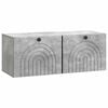 vidaXL Mobile Porta TV da Muro Grigio Cemento 78,5 x 31 x 30 cm