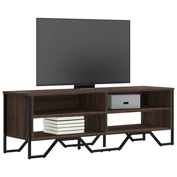 vidaXL Mobile Porta TV Rovere Marrone 122x34x41cm in Legno Multistrato