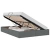 vidaXL Letto con Contenitore Grigio Scuro 135 x 190 cm Tessuto