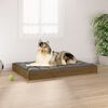 vidaXL Cuccia per Cani Ambrata 91,5x64x9 cm in Legno Massello di Pino