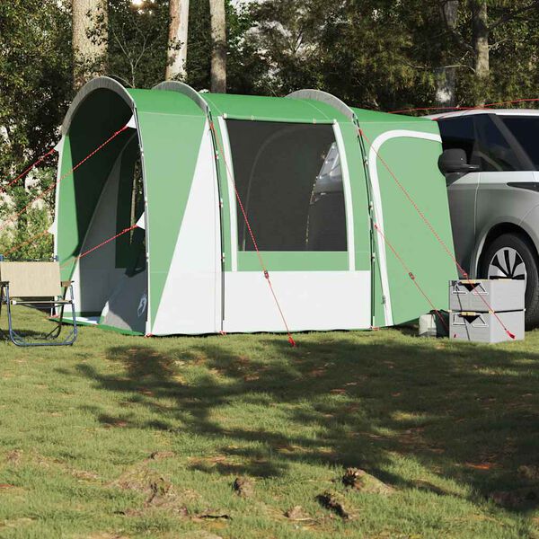 vidaXL Tenda da Campeggio per Auto per 4 Persone Verde Impermeabile