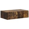 vidaXL Tavolino da Parete Laterale Rovere Fumo 59 x 34,5 x 17 cm