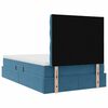 vidaXL Letto con contenitore e LED Blu Scuro 120 x 200 cm Velluto
