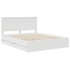 vidaXL Struttura del letto Bianco 160 x 200 cm Legno Ingegnerizzato