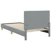 vidaXL Struttura letto bambini con testata Grigio chiaro 80 x 200 cm