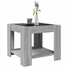 vidaXL Tavolino Salotto con LED Grigio Sonoma 53x53x45 cm Multistrato
