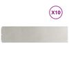 vidaXL Bordure per Prato 10 pz 25x103 cm Acciaio Inossidabile