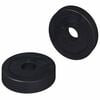 vidaXL adatto per Rondella Piatta 2 pz Nero &empty;15 x 3 mm Copolimero PVC