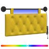 vidaXL Testiera sospesa Con luce LED Giallo Velluto