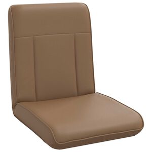 vidaXL Sedia a pavimento regolabile Cappuccino Similpelle