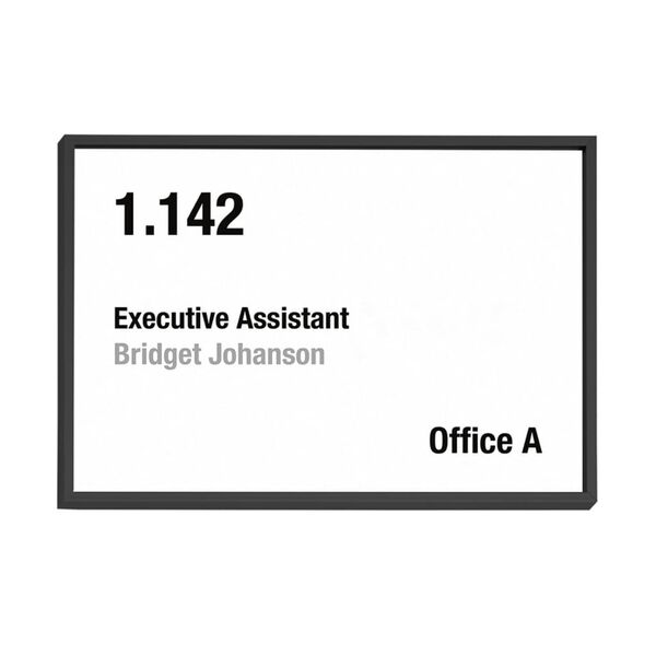 MOEDEL Targhetta per Porta A6 Nera