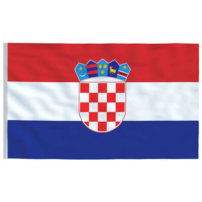 vidaXL Bandiera della Croazia 90x150 cm