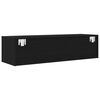 vidaXL Mobili TV 2 pz Rovere Nero 100x31x25,5 cm in Legno Multistrato