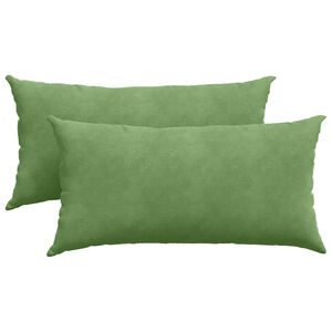 vidaXL Cuscini da Divano 2 pcs Verde chiaro 80 x 40 cm